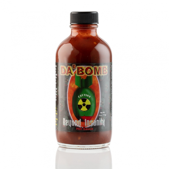 Da’ Bomb Beyond Insanity Hot Sauce chilisauser.no