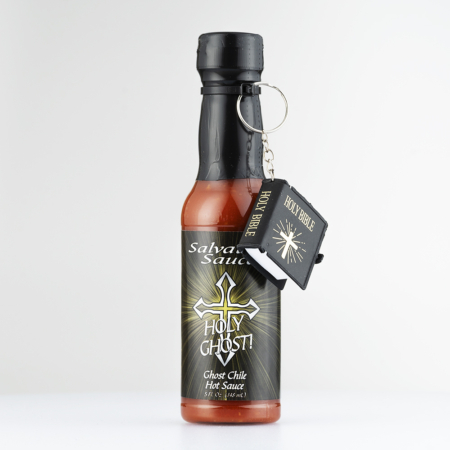 Salvation – Holy Ghost Hot Sauce med minibibel